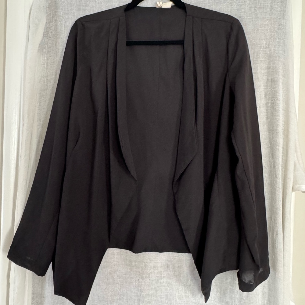 Japna Black Open Blazer. Size L. EUC.